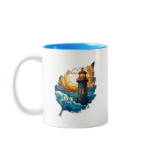 Kreativ bladmugg för kaffe eller te