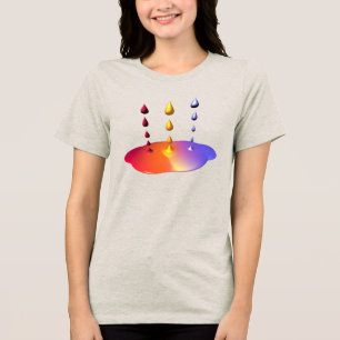 Kreativ blandning av färg t-shirt