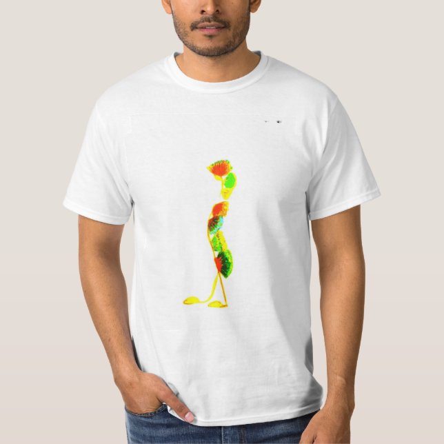Kreativ blomma t shirt (Framsida)