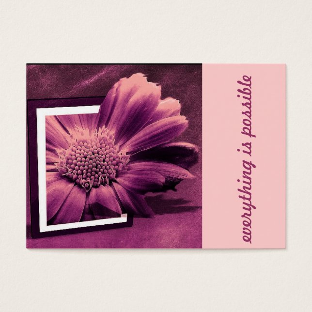 kreativ blomma visitkort (Framsidan)