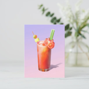 Kreativ Bloody Mary Cocktail Helg Vykort
