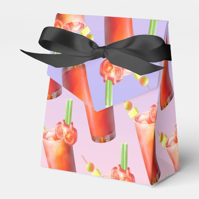 Kreativ Bloody Mary Cocktail Presentaskar (Framsidan Sidan)