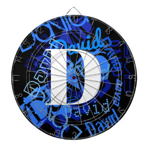 Kreativ Blue Monogram Darttavla