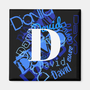 Kreativ Blue Monogram Magnet