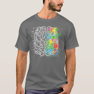 Kreativ Brain Art Science Math T Shirt