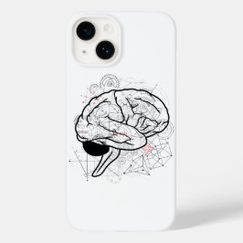 Kreativ Brain Artwork with Science Themme