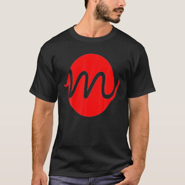 Kreativ Brev M Alphabet M Original Spell T Shirt (Framsida)