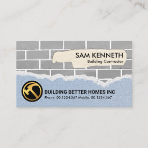 Kreativ Brick Masonry Works Construction Builder Visitkort