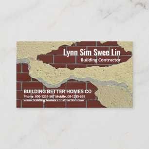 Kreativ Brickwork Peeling Plaster Visitkort