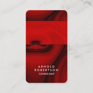 Kreativ Brown Red Abstrakt Modern Elegant Visitkort