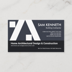 Kreativ Byggnad A-Ram Construction Builder Visitkort