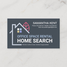 Kreativ Byggnad Home liggande - backstegar Visitkort