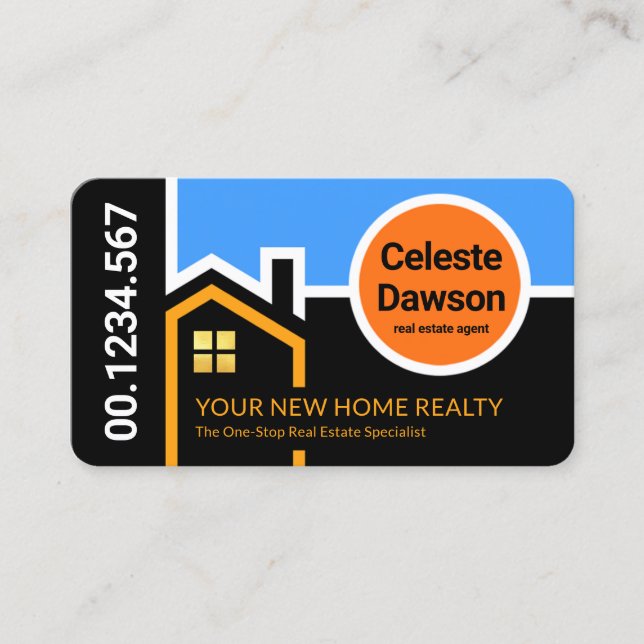 Kreativ Byggnad Rooftop Sunrise Gräns Visitkort (Framsida)