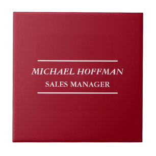 Kreativ Carmine Red Minimalist Classic Italic Kakelplatta