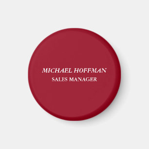 Kreativ Carmine Red Minimalist Classic Italic Magnet