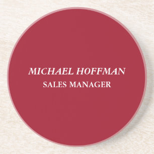 Kreativ Carmine Red Minimalist Classic Italic Underlägg