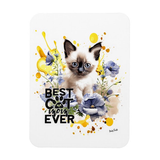 Kreativ Cat Mamma Magnet (Vertikal)
