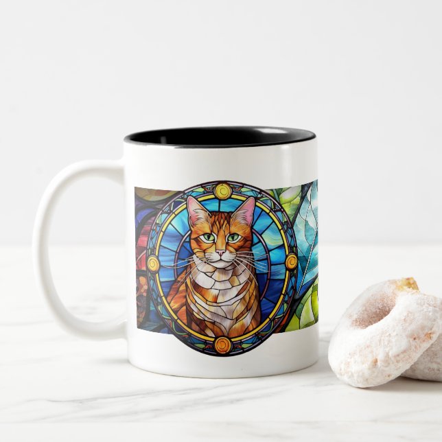 Kreativ Cat Mugg (Med munk)