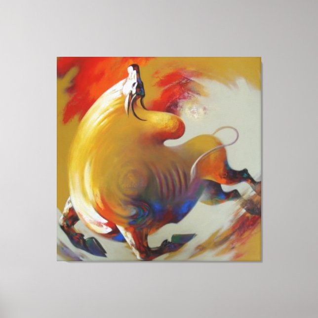 "Kreativ Caw-Caw - Kråka Canvas Painting" (Framsida)