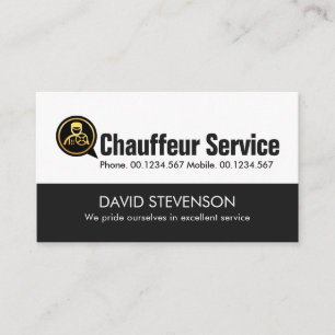 Kreativ Chauffeur Tal Box Driving Visitkort