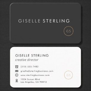 Kreativ chef Black Professional Visitkort