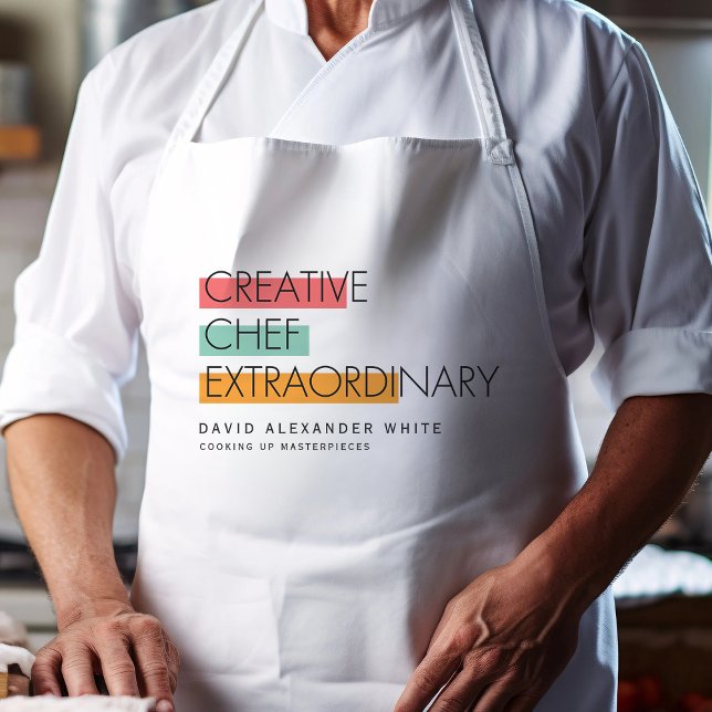 Kreativ Chef Extraordinärt | Modern kokning Förkläde (Skapare uppladdad)