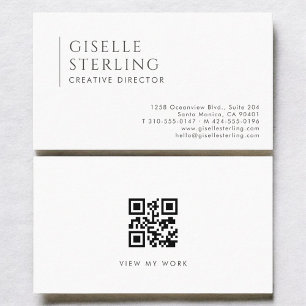 Kreativ chef Modern professionell QR-kod Visitkort
