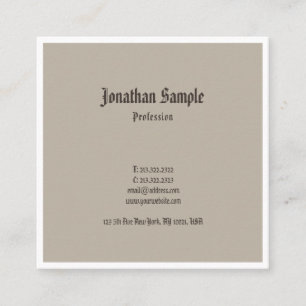 Kreativ Classic Nostalgic Design American Text Fyrkantigt Visitkort