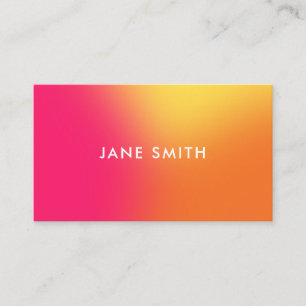 Kreativ Colorful Ombre Modern Visitkort