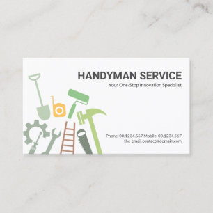 Kreativ Construction Handyman Verktyg Home Reparat Visitkort
