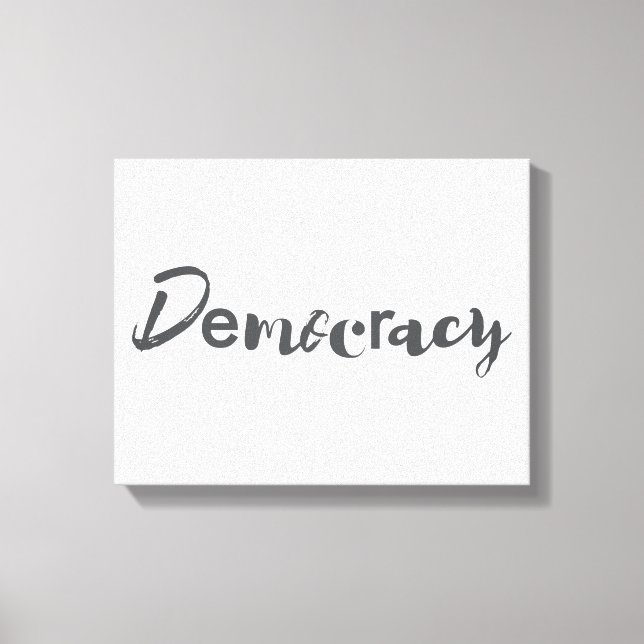 Kreativ, coola, modern, lekfull demokrati canvastryck (Framsida)