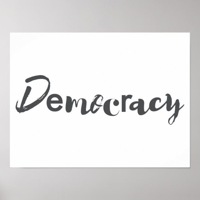 Kreativ, coola, modern, lekfull demokrati poster (Framsidan)
