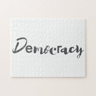 Kreativ, coola, modern, lekfull demokrati pussel
