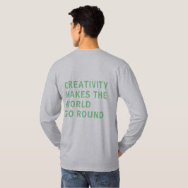 Kreativ Creatitivity Slogan Quote Grönt Typography T Shirt