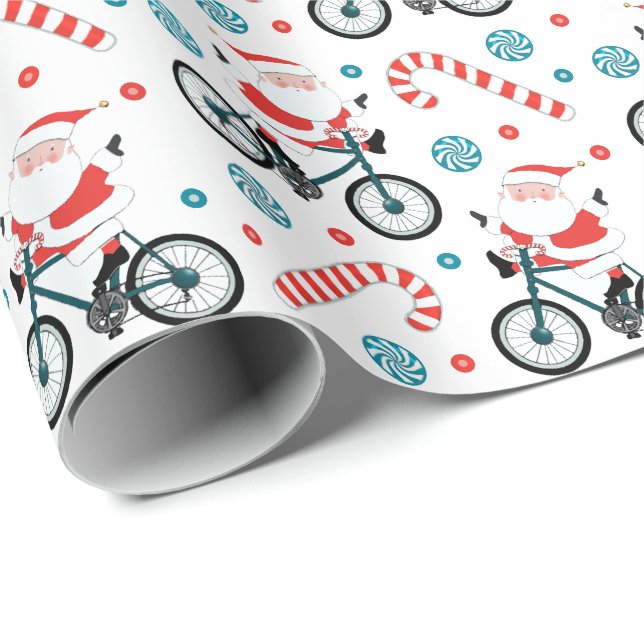 Kreativ cykelcykling jul presentpapper (Rullad Hörn)