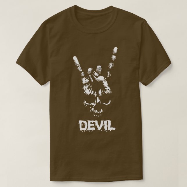 Kreativ Design för djävulen Coola T Shirt (Design framsida)