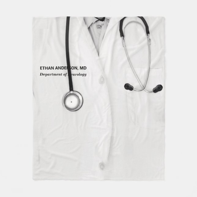 Kreativ Doktor Gift Idea Fleece Blanket (Framsidan)
