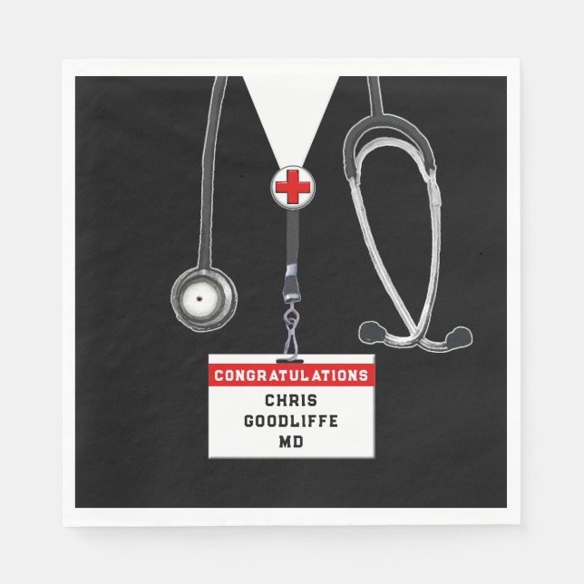 Kreativ Doktors Examen Pappersservett (Framsidan)