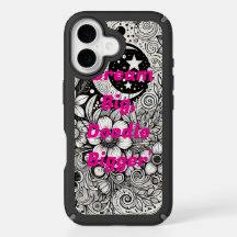Kreativ Doodle Art Phone Case - Unik handritad