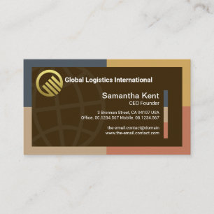 Kreativ Dynamic Gräns Ram Global Importera Export Visitkort