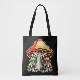 Kreativ Earthy Psychedelic Mushroom Art Tygkasse