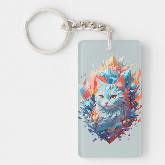 Kreativ eld och is kattdesign (Framsidan)