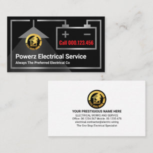 Kreativ Electrical Circuit Ram Electrician Visitkort