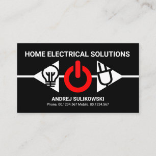 Kreativ Electrician Audio Panel Electrician Visitkort