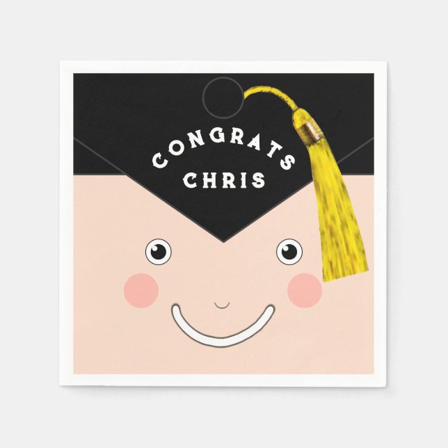 Kreativ examensfest pappersservett (Framsidan)