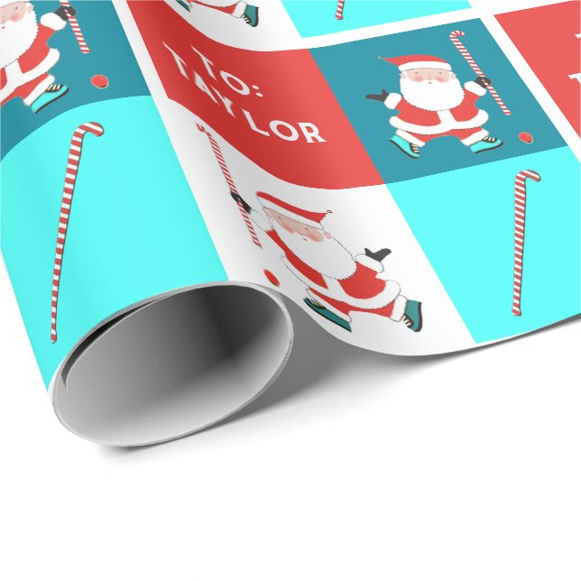 Kreativ Fält Hockey Helgdag Gift Presentpapper (Rullad Hörn)