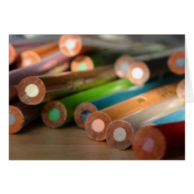 Kreativ Färg-kort Hälsningskort (Framsidan Horizontal)