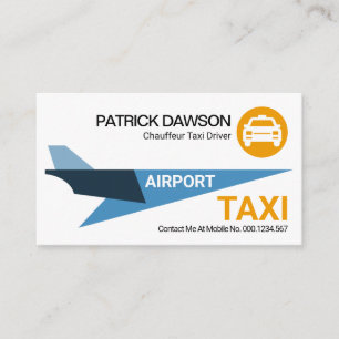 Kreativ flygplats Jet Taxi Visitkort