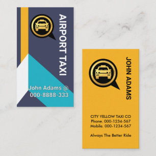 Kreativ flygplats Taxi på Vingar Visitkort