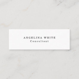 Kreativ för vit Professionell med enkel Smala Mini Visitkort